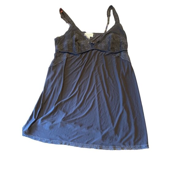 Morgan Taylor Intimates Women's Black Lace Trim Babydoll Chemise 2X - Picture 1 of 5